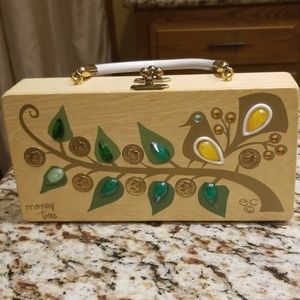 Enid Collins "Money Tree" wooden vintage purse box
